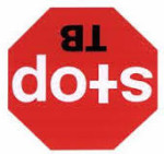 Upside down DOTS sign