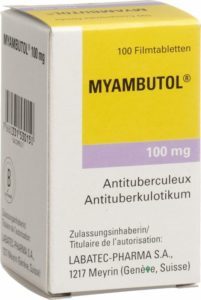 myambutol, a drug used to treat TB