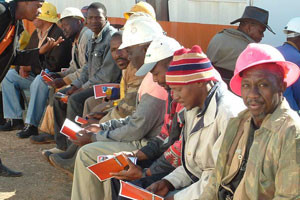 Miners in South Africa